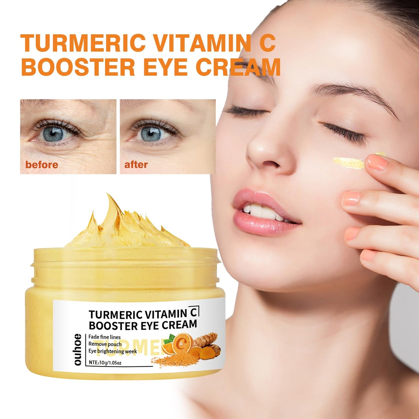 gcdat Turmeric + Vitamin C Booster Eye Cream – Brightening & Hydrating Eye Care