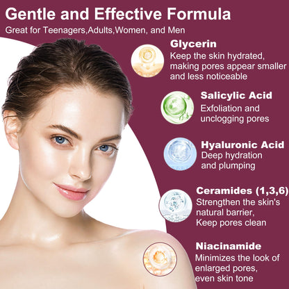 GEBEATY 6-Piece Skin Care Set for Teens & Women | Pore-Minimizing Glow