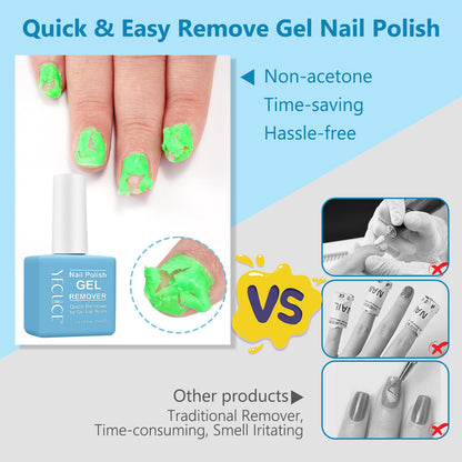 Gel Polish Remover 3-Pack — Quick & Easy Gel Nail Polish Removal in 3–5 Minutes at Home