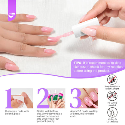 Gelike EC 6-in-1 Nail Repair & Strengthener – Pink 15ml