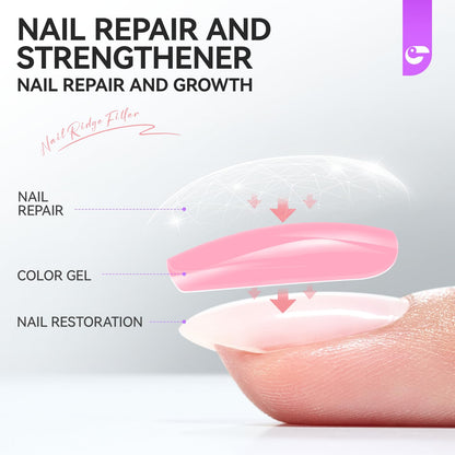 Gelike EC 6-in-1 Nail Repair & Strengthener – Pink 15ml