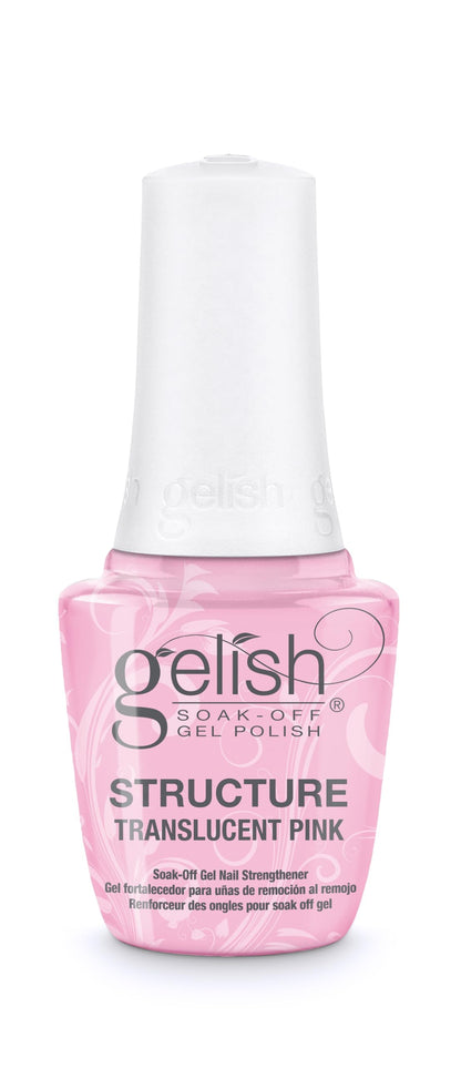 Gelish Brush On Structure Gel – Self-Leveling, Strengthening Nails (Translucent Pink)