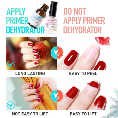 Gellen Gel Nail Kit: Complete All-In-One Set with 240 Tips, UV Lamp, and 3-in-1 Glue Gel