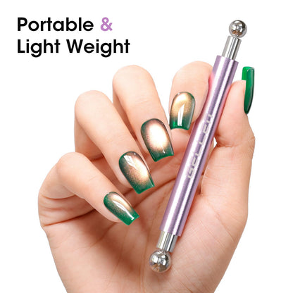 GELLEN Double-Ended Cat Eye Magnet Stick for Nail Art – Home & Salon Quality