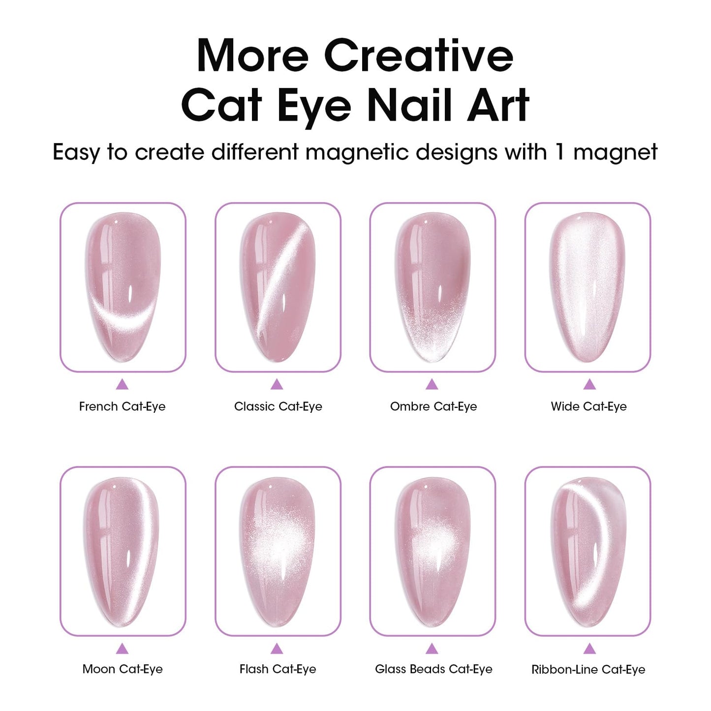GELLEN Double-Ended Cat Eye Magnet Stick for Nail Art – Home & Salon Quality