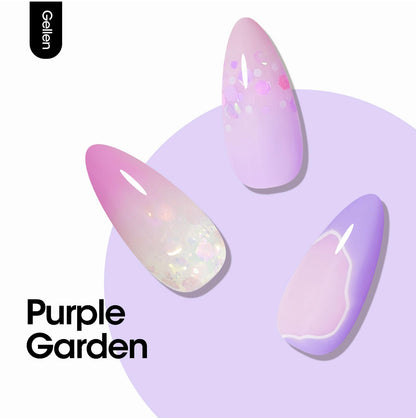 GELLEN Gel Nail Polish Set — 6 Colors: Royal Purple, Pink, Lavender for DIY Manicure