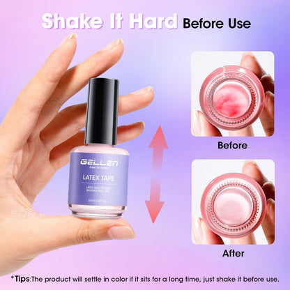 GELLEN Gel Nail Polish Remover Kit – 2-Pack Quick Gel Removal in 3-5 Minutes (No Foil Needed)
