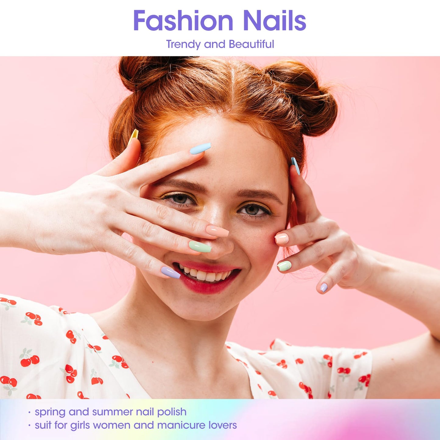 GELLEN Pastel Regular Nail Polish Set – 6 Quick-Dry Colors, No UV Light Needed