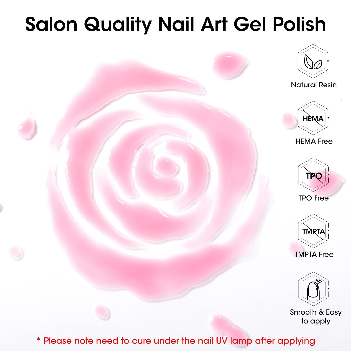 GELLEN Nude Gel Nail Polish Set – 20 Colors with Cat-Eye Top Coat & 3-Free Formula