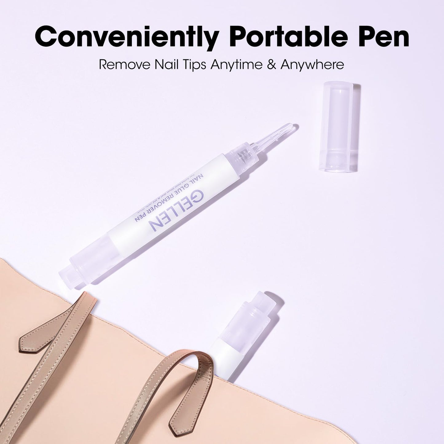 Gellen Nail Glue Remover Pen 5 Pcs – Acetone-Free Quick Removal for Press-On Nails