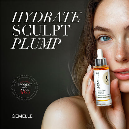 GEMELLE Lymphatic Gua Sha Face Oil – 10x Award-Winner for Detox, Hydration & Sculpt | 30ml