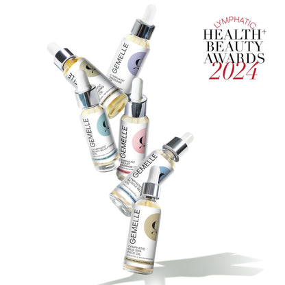 GEMELLE Lymphatic Gua Sha Face Oil – 10x Award-Winner for Detox, Hydration & Sculpt | 30ml
