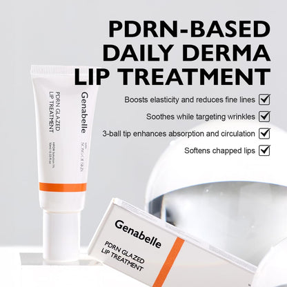 Genabelle PDRN Glazed Lip Treatment – Hydrating Lip Balm with PDRN & Peptides for Soft, Glossy Lips (0.33 fl oz)