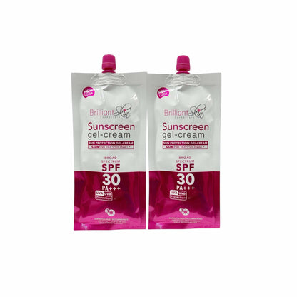 Generic 2 Sachets Brilliant Skin Essentials Sunscreen Gel-Cream SPF 30, 50g