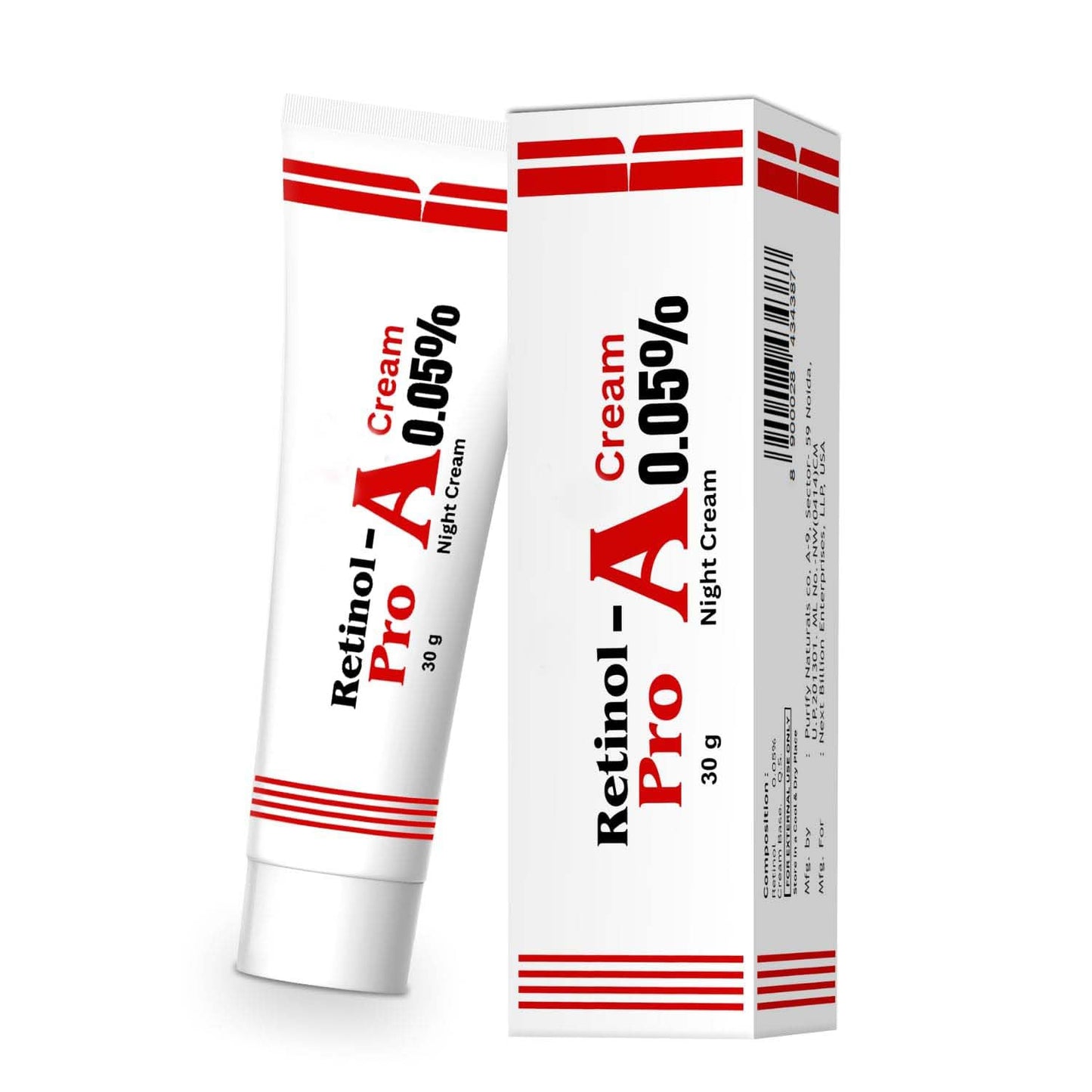 Generic Retinol Pro Night Cream 0.05% – 30 g Anti-Aging Facial Moisturizer