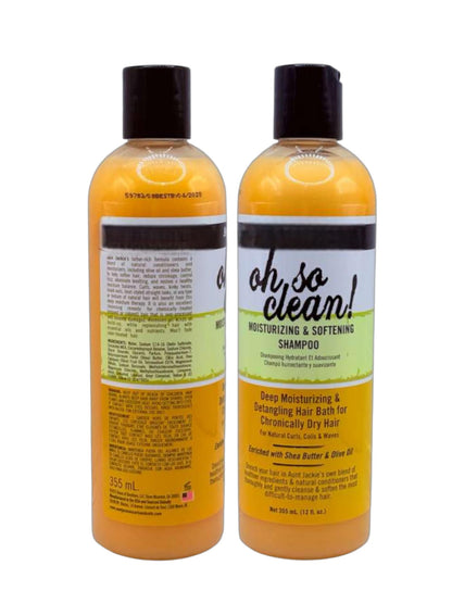 Shampoo Oh So Clean & Moisture Quench Set — Clarifying Shampoo + Leave-In Conditioner for Curly Hair