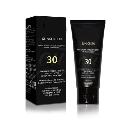 Melanin-Rich Skin SPF 30 Sunscreen | Face & Body Moisturizing Lotion (2 oz) | No White Residue