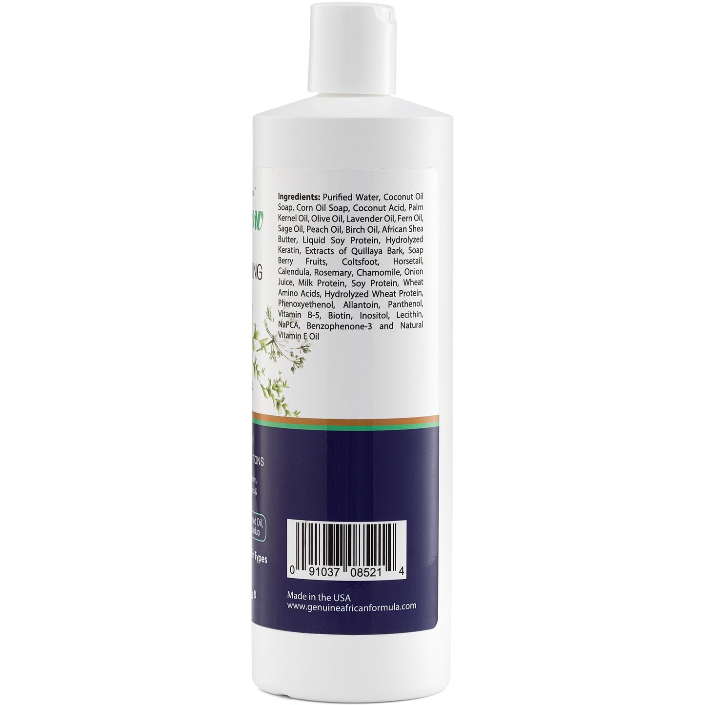 Genuine African Formula Let-It-Grow Shampoo 16oz – Deep Cleansing & Nourishing Conditioning