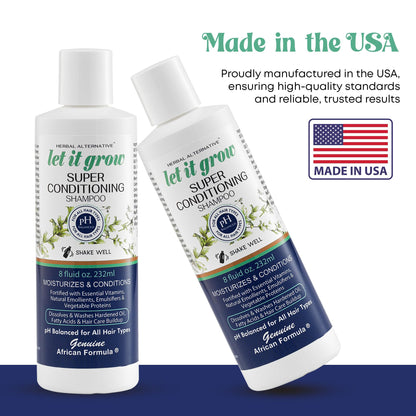 Genuine African Formula Let-It-Grow Shampoo 16oz – Deep Cleansing & Nourishing Conditioning