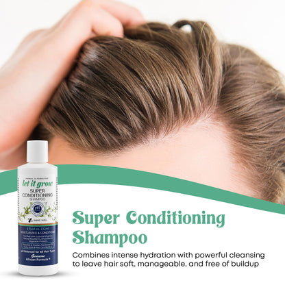 Genuine African Formula Let-It-Grow Shampoo 16oz – Deep Cleansing & Nourishing Conditioning