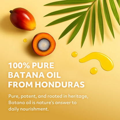 GEO BOUNTY 100% Natural Honduras Batana Oil Extra Strength – Hair Growth Support & Damaged Hair Repair | Made in USA 1.7 oz