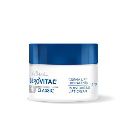 Gerovital Classic Moisturizing Lifting Cream with Hyaluronic Acid & Vitamin E – Deep Hydration & Anti-Aging Support (50 ml)