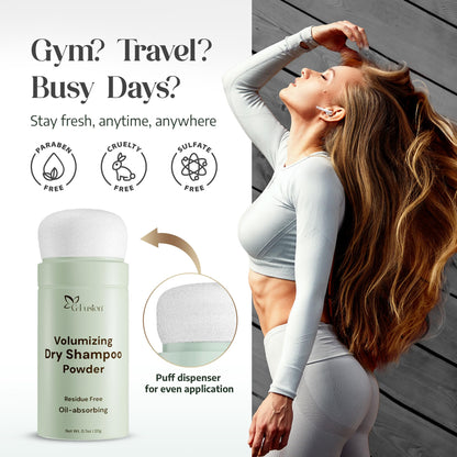 G-Fusion Volumizing Dry Shampoo Powder | No Residue, Aerosol-Free, Travel Size