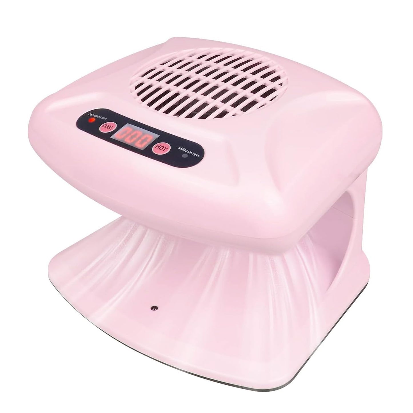 GGAIFbp Nail Dryer 300W – 2-in-1 Hot & Cold Air, Auto Sensor, Pink