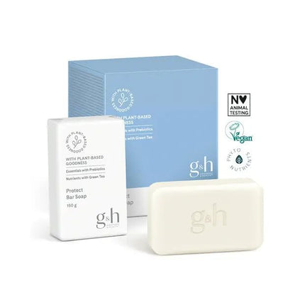 GH PROTECT Bar Soap – Gentle Prebiotic Cleanser with Green Tea for Daily Use