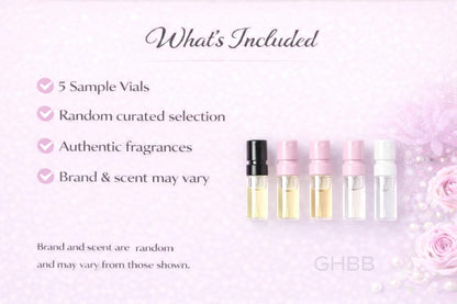 GHBB Womens Perfume Sample Set - 5-Piece Designer Fragrance Discovery Kit