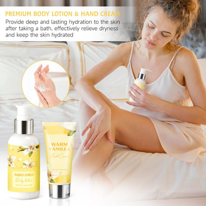 GiftPeak Birthday Spa Gifts for Women – Vanilla Self-Care Box for Mom, Wife, Friend
