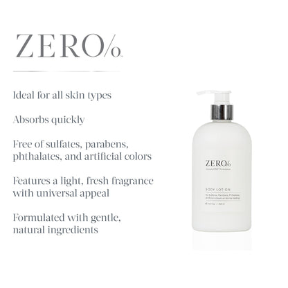 Gilchrist & Soames Zero% Unisex Body Lotion – 15.5oz | Light, Nourishing, Paraben-Free & Phthalate-Free