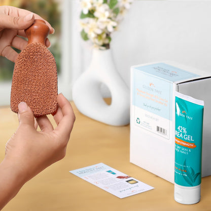 GILDEN TREE Callus Remover Gel + Foot Scrubber Kit | At-Home Pedicure Tools