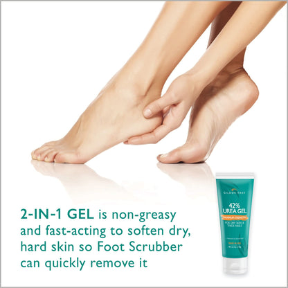 GILDEN TREE Callus Remover Gel + Foot Scrubber Kit | At-Home Pedicure Tools