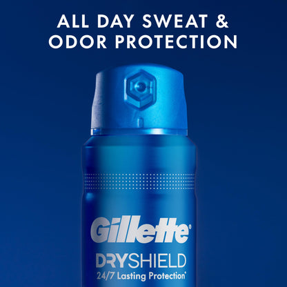 Gillette Dry Spray Antiperspirant & Deodorant for Men – Arctic Ice, 24/7 Sweat & Odor Protection (Pack of 3, 4.3 oz each)