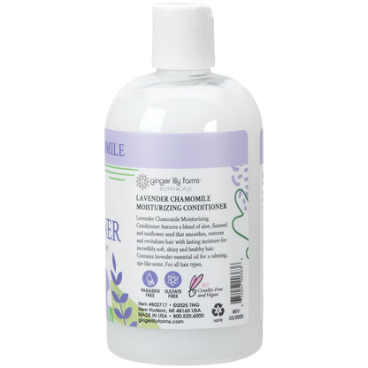 Ginger Lily Farms Botanicals Moisturizing Conditioner – Lavender Chamomile, 100% Vegan & Cruelty-Free, 12oz (Pack of 6)