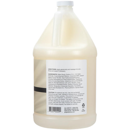 Ginger Lily Farms Botanicals Shea Indulgence Deep Hydration Body Wash – Fragrance-Free, 100% Vegan & Cruelty-Free, 1 Gallon Refill