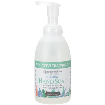 Ginger Lily Farms Botanicals All-Purpose Foaming Hand Soap Refill – Vegan, Cruelty-Free, Eucalyptus Tranquility, 20 fl oz (Pack of 8)