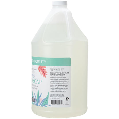 Ginger Lily Farms Botanicals All-Purpose Foaming Hand Soap Refill — 128 fl oz, 100% Vegan & Cruelty-Free, Eucalyptus Tranquility