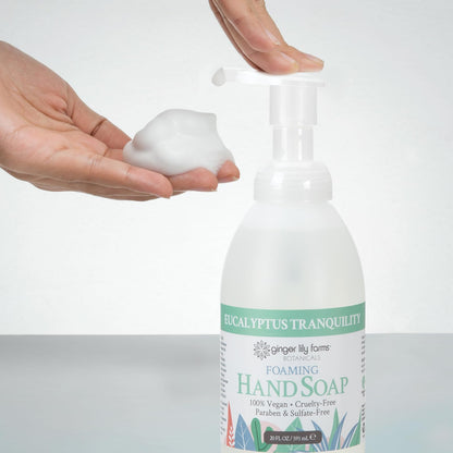 Ginger Lily Farms Botanicals All-Purpose Foaming Hand Soap Refill – Vegan, Cruelty-Free, Eucalyptus Tranquility, 20 fl oz (Pack of 8)