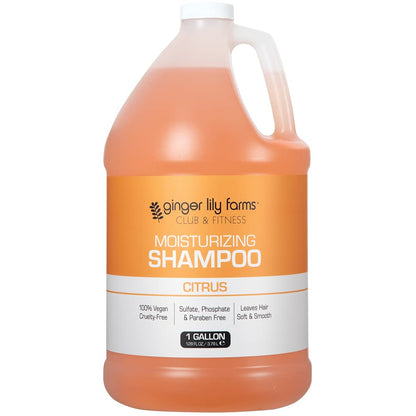 Ginger Lily Farms Club & Fitness Moisturizing Shampoo – 1 Gallon Refill, Vegan & Cruelty-Free