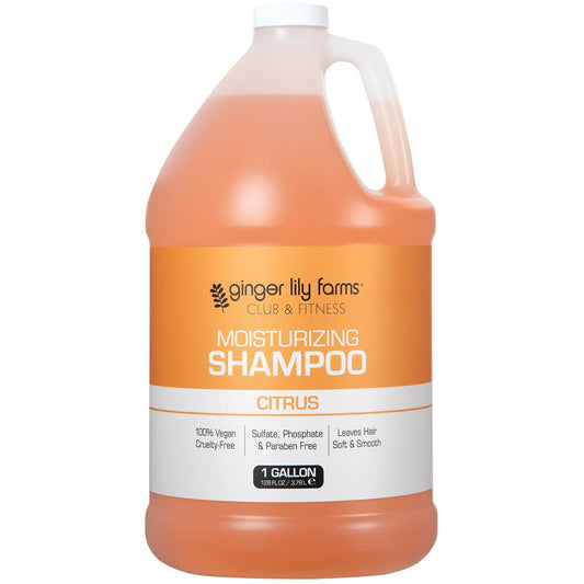 Ginger Lily Farms Club & Fitness Moisturizing Shampoo – 1 Gallon Refill, Vegan & Cruelty-Free