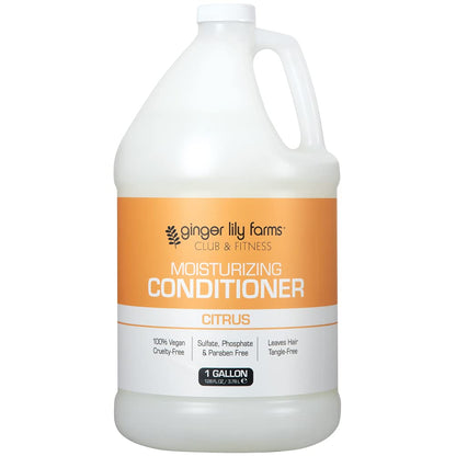 Ginger Lily Farms Club & Fitness Moisturizing Conditioner – 1 Gallon, Vegan, Cruelty-Free, Citrus