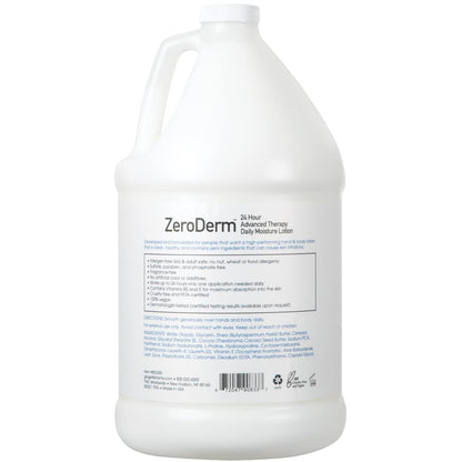 ZeroDerm 24H Advanced Therapy Lotion – Allergen-Free, Fragrance-Free Refill (1 gal) | Ginger Lily Farms