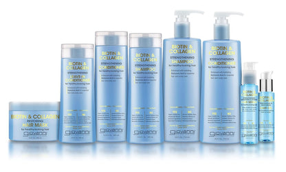 GIOVANNI Biotin & Collagen Conditioner – Strengthening, Vegan & Cruelty-Free, Color-Safe, 24 oz