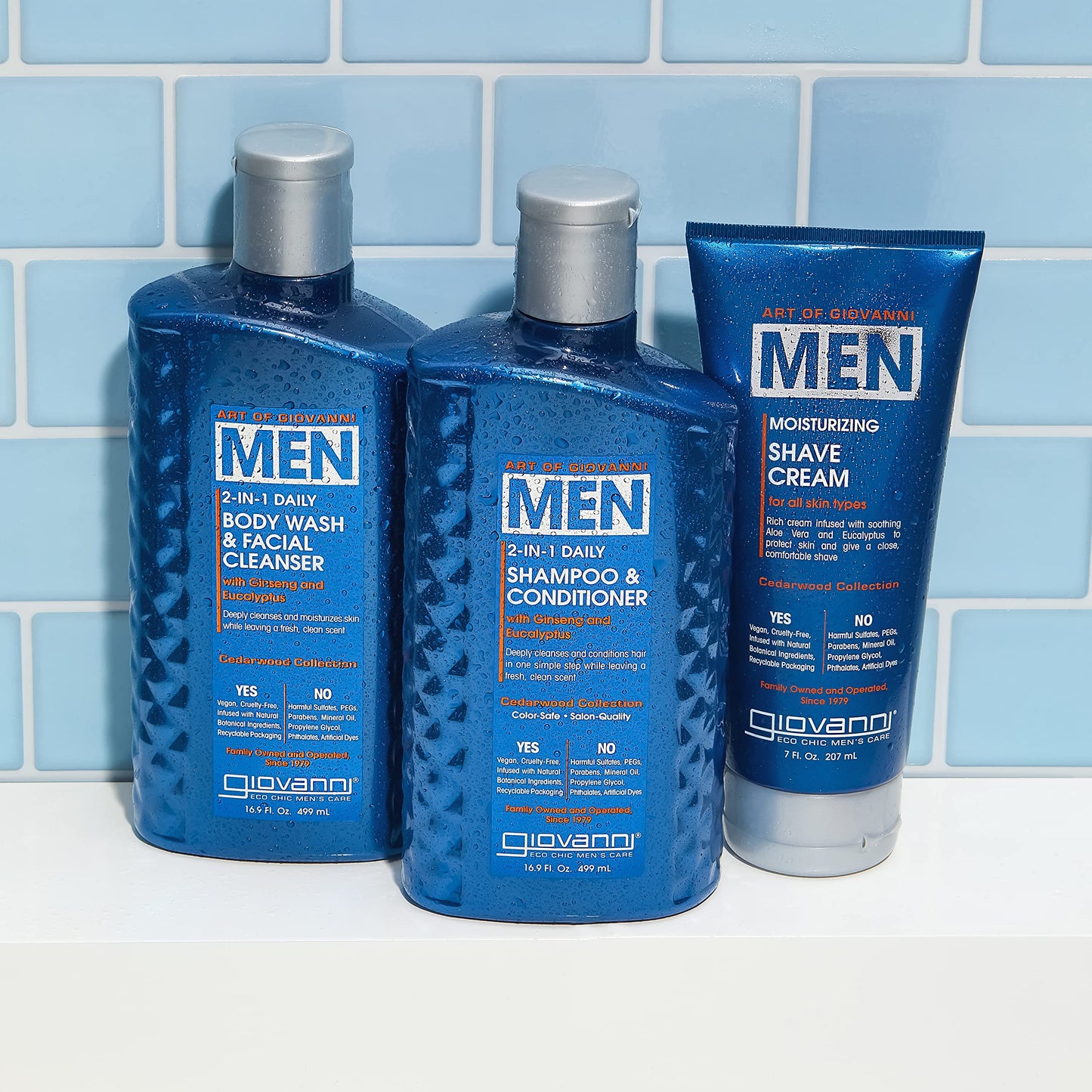 Giovanni Cream Shave Cedarwood for Men | Smooth Shave and Cedar Scent