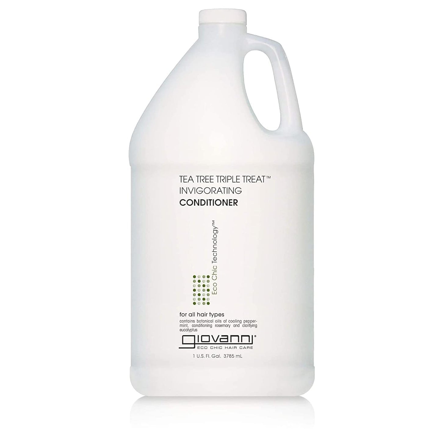 GIOVANNI Tea Tree Triple Treat Invigorating Conditioner - Peppermint, Eucalyptus, Rosemary | 128 oz