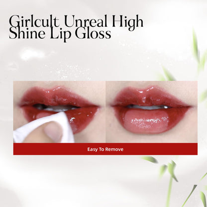 GIRLCULT Glass Shine Lip Gloss – Non-Sticky Hydrating Lip Stain with High-Gloss Finish