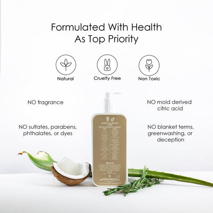 GirlyMan Natural Non-Toxic Shampoo – Olive Oil, Argan Oil & Biotin | Unscented