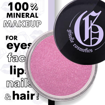 Giselle Cosmetics Bubble Gum Mineral Loose Eye Shadow – Organic Shimmer & Glitter